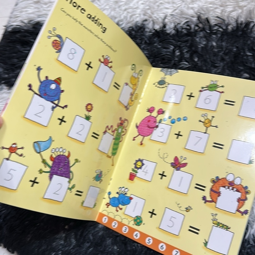 Usborne Wipe-Clean First Math Book - Picture 2 of 3